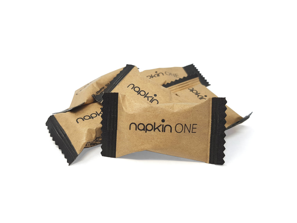 ONE 500 Single-Use Compressed Wipes in Viscose to Moisten – Individually Wrapped