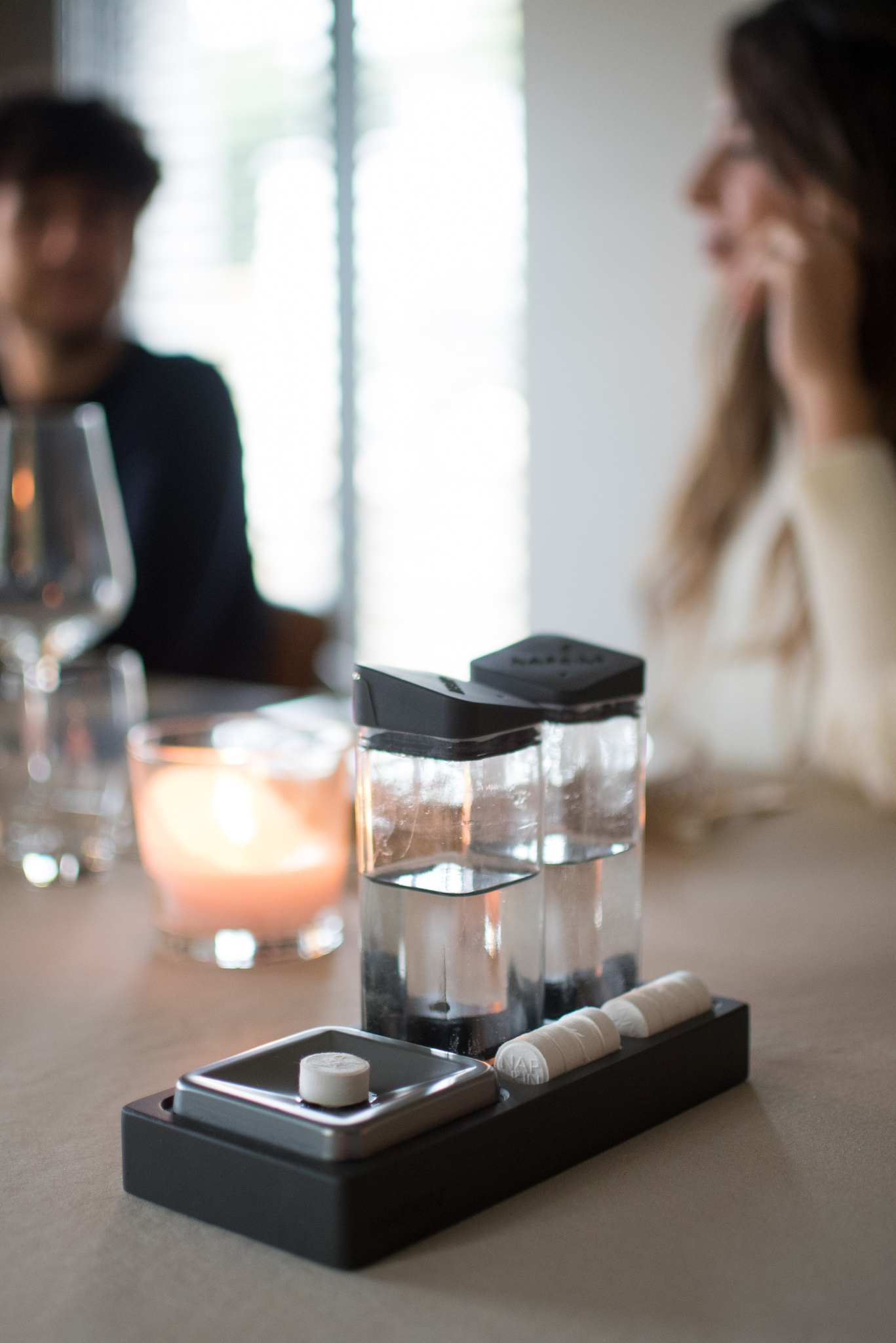 Glass Vial for Napkin Courtesy Service