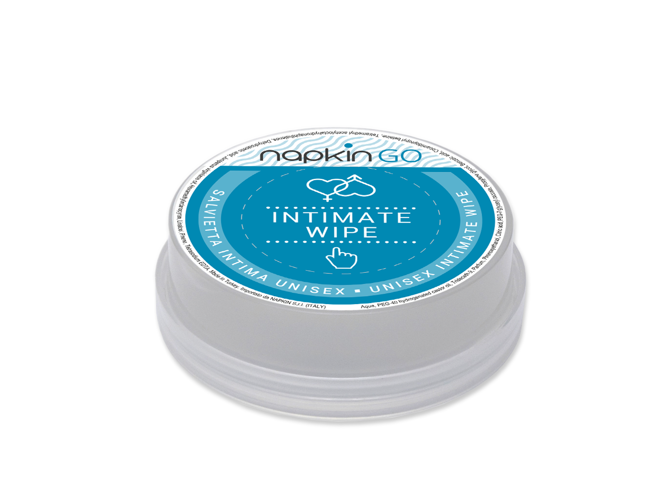 NAPKIN GO INTIMATE Single-Use Moistened Wipe for Personal Hygiene