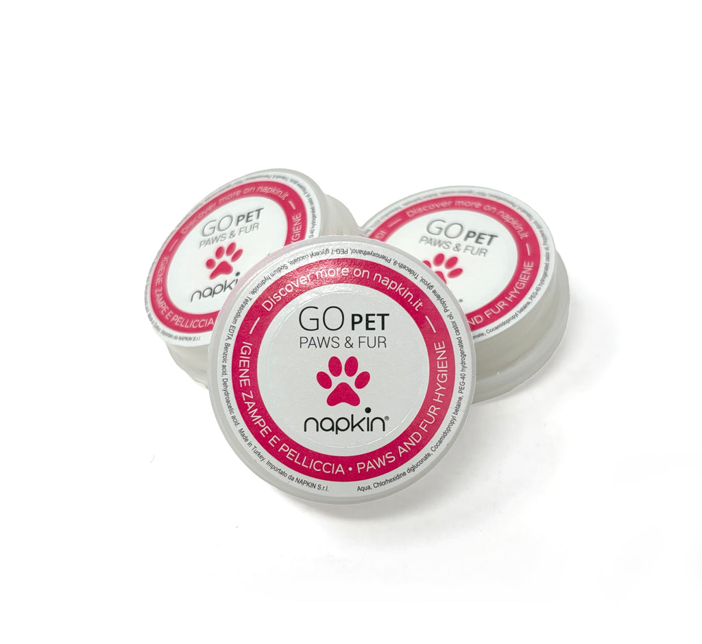 NAPKIN GO PET Ready-to-Use Single-Use Moistened Wipe for Pets