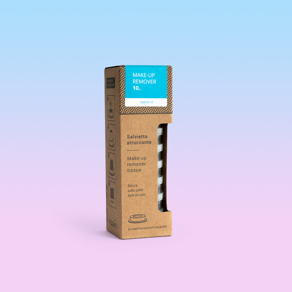 MAKE UP REMOVER Compressed Makeup Remover Wipe with Built-In Liquid (Pack of 10)