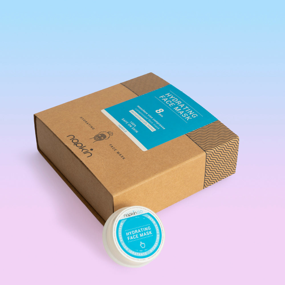 FACE MASK Compressed Moisturising Face Masks Enriched with Aloe Vera and Calendula Extract, Ready-to-Use Capsule (Pack of 8)